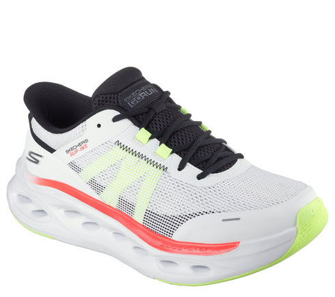 Pantofi sport, barbati, SKECHERS, SLIP-INS MAX CUSHIONING GLIDE STEP 220422-WMLT alb, textil
